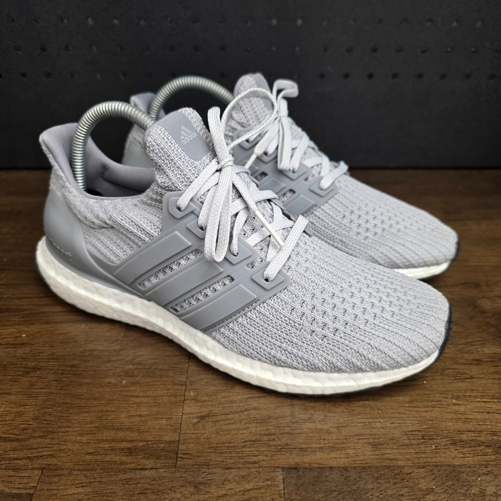 Adidas Ultraboost 4.0 Running Shoes Womens 8.5 Grey Primeknit BB6150